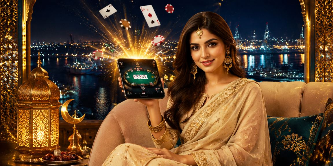 চট্টগ্রামে ঈদ উৎসবে 9bet পোকার গেমিং উপভোগ করছেন একজন খেলোয়াড়